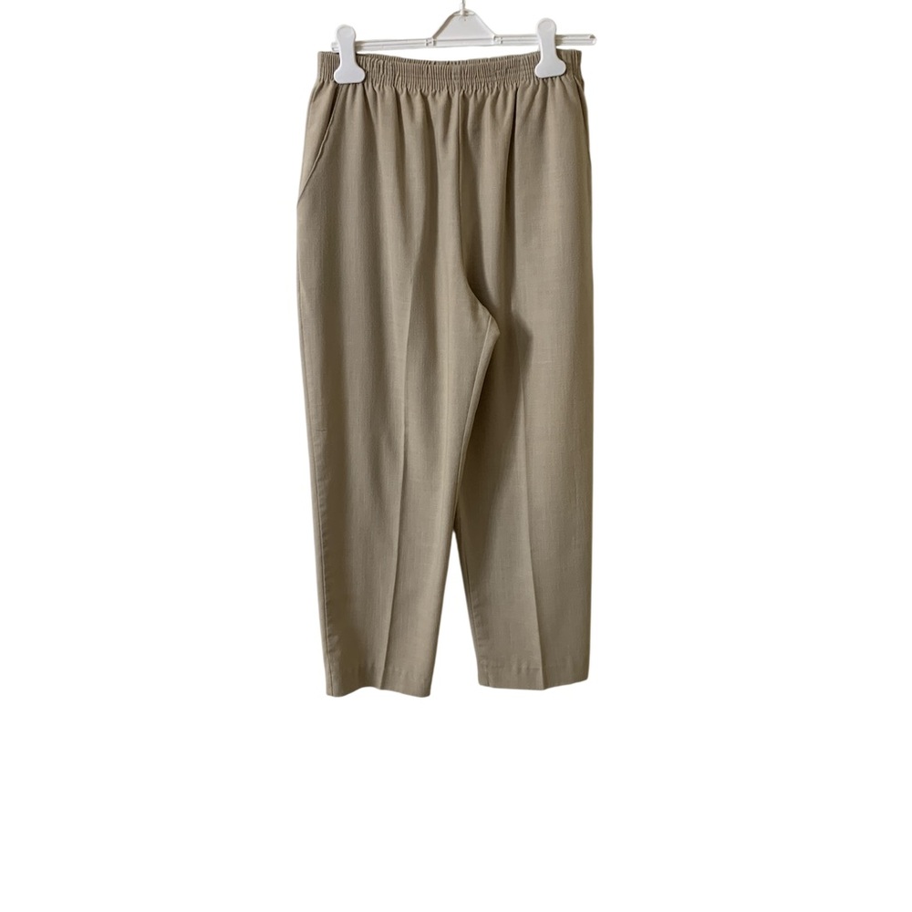 Briggs New York womens Elastic-Waist pantsuit in Light Khaki